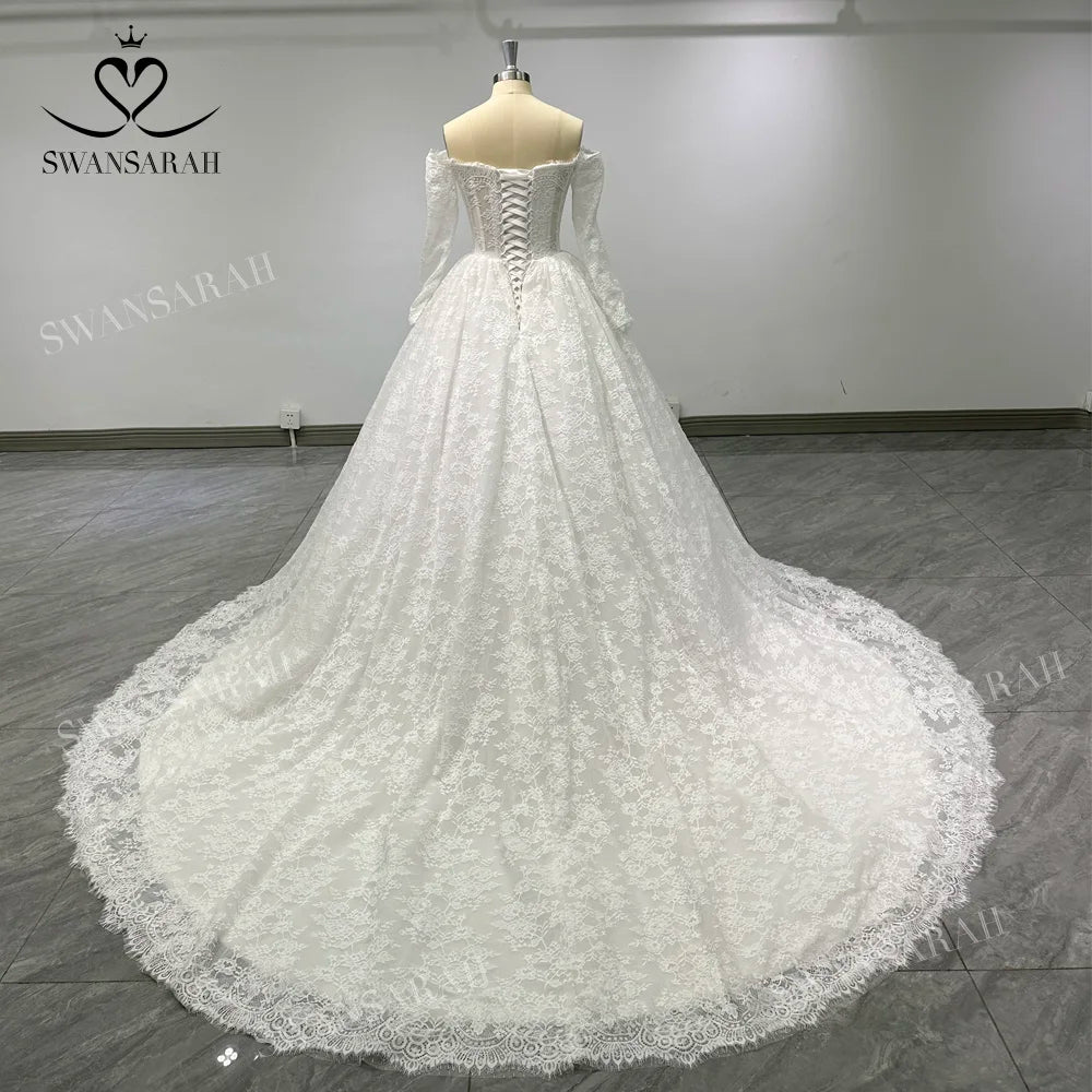 Wedding Dress Long Sleeve Ball Gown Princess